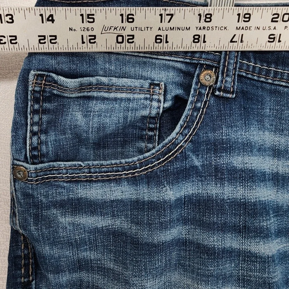 BKE 42S Blue Derek Bootleg Jeans Mens Denim Western Workwear Cowboy Casual